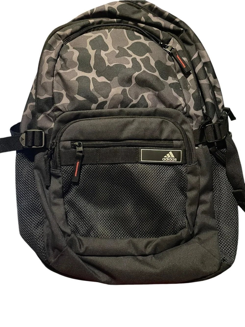 adidas Black and Gray Camo Backpack - Picture 1 of 4